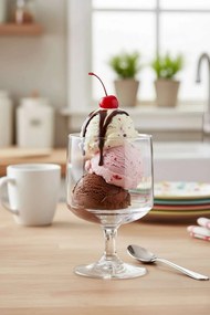 Glass Ice Cream Cup Set (2 Pieces) PB-44074 Transparent