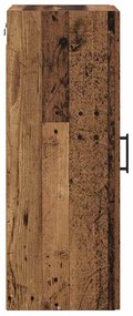 vidaXL Επιτοίχιο ντουλάπι Παλιό Ξύλο 34,5 x 34 x 90 εκ.