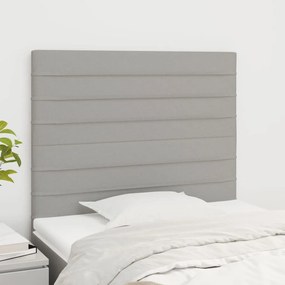 vidaXL Κεφαλάρι Ανοιχτό Γκρι 90x5x118/128 εκ. Ύφασμα