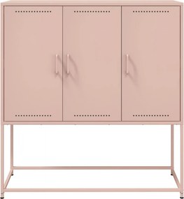 vidaXL Ντουλάπι Ροζ 100,5x39x107 εκ. Ατσάλινος