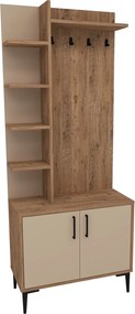 Hall Stand Julendor - Atlantic Pine, Beige Atlantic Pine
Beige