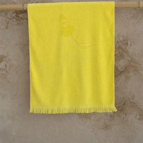 Πετσέτα Θαλάσσης Παιδική Space Fun Jacquard Yellow Nima Θαλάσσης 70x140cm 100% Βαμβάκι