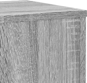 vidaXL Βάση φυτών 2 τεμ. Γκρι Sonoma 30 x 30 x 70 εκ.