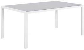 Τραπέζι εξωτερικού χώρου Berwyn 1969, Επεξεργασμένο γυαλί, 71x91cm, 30 kg, Άσπρο, Γκρι, Μέταλλο | Epipla1.gr