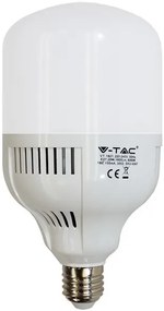 LED Λάμπα Ε27 40W ?27 A80 Big Plastic Ψυχρό Λευκό 6400K