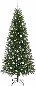 vidaXL Τεχνητό Χριστουγεννιάτικο Δέντρο Πράσινο 210 cm ΠΕ και PVC