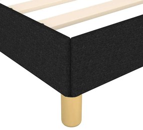vidaXL Πλαίσιο Κρεβατιού χωρίς στρώμα Μαύρο 120x190 εκ. Υφασμάτινο