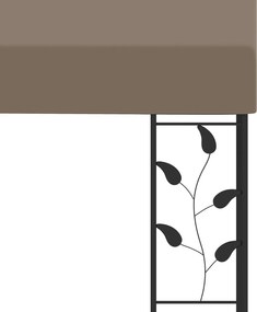 vidaXL Κιόσκι Επιτοίχιο Taupe 3 x 3 x 2,5 μ.