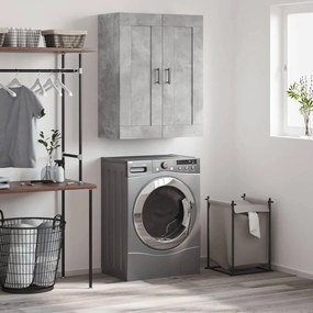 Ντουλάπι Επιτοίχιο Γκρι Σκυροδεμ. 69,5x34x90 εκ. Επεξεργ. Ξύλο