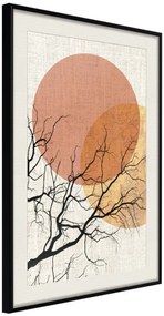 Αφίσα - Gloomy Tree - 30x45 - Μαύρο - Με πασπαρτού