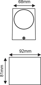 Απλίκα LED Εξωτερικού Χώρου Aca Vita-S LG2203W