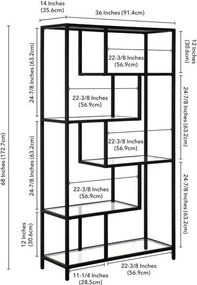 Bookshelf By-30 - Black, Transparent Black
Tranparent