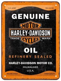 Μεταλλική πινακίδα Harley-Davidson - Genuine Oil