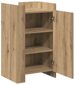 vidaXL Μπουφές Μασίφ Δρυ 45x35x75 εκ Επεξεργασμένο Ξύλο