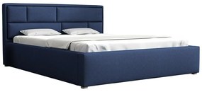 Κρεβάτι Pomona 104, Διπλό, Μπλε, 160x200, Ταπισερί, Τάβλες για Κρεβάτι, 180x223x93cm, 91 kg | Epipla1.gr