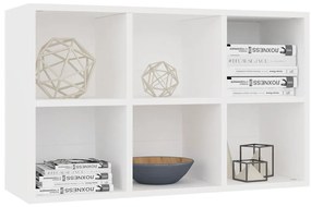 vidaXL Ραφιέρα / Βιβλιοθήκη Λευκό 66x30x98 εκ. από Επεξεργασμένο Ξύλο