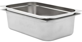 vidaXL Λεκάνες Gastronorm 2 τεμ. GN 1/1 150 χιλ. από Ανοξείδωτο Ατσάλι