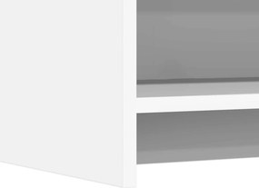 vidaXL Πλαϊνό γραφείο Λευκό 75 x 36 x 80 εκ Επεξεργασμένο Ξύλο