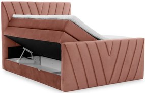 Επενδυμένο κρεβάτι Alba-Roz-180 x 200