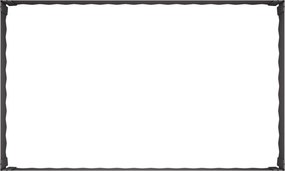 vidaXL Περίγραμμα γκαζόν 100 x 60 x 35 cm Ατσάλι Μαύρο