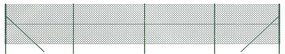 vidaXL Συρματόπλεγμα Περίφραξης Πράσινο 2,2 x 10 μ. με Στύλους