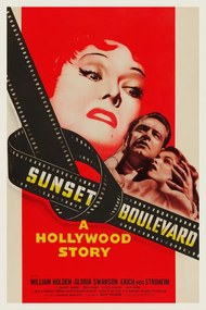 Αναπαραγωγή Sunset Boulevard (Vintage Cinema / Retro Movie Theatre Poster / Iconic Film Advert)