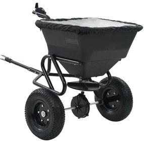 vidaXL Διανομέας Αλατιού Ελκόμενος 45 L 125x74x79 εκ. από PVC/Ατσάλι