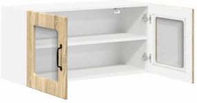 vidaXL Ραφιέρα τοίχου LUCCA Sonoma Δρυς 80 x 31 x 40 εκ