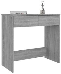 vidaXL Γραφείο Γκρι Sonoma 80 x 40 x 75 εκ. από Επεξεργασμένο Ξύλο