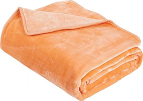 Κουβέρτα Βελουτέ Μονή (160x220) Das Home Velour 0297 Salmon