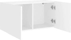 vidaXL Έπιπλο Τοίχου Τηλεόρασης Λευκό 80 x 30 x 41 εκ.