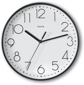 Ρολόι Τοίχου Hama 00185866 Μαύρο