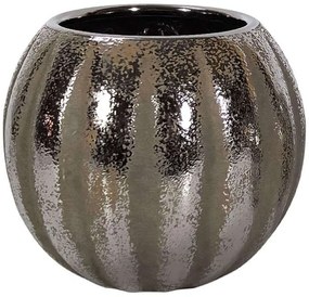 Βάζο Κεραμικό 0024-124-159 18x16cm Silver-Sand Ceramic
