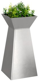 vidaXL Βάση φυτών Ανοξείδωτο ατσάλι 35 x 35 x 73 εκ. Διακοσμητικά ένθετα