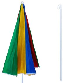 Ομπρέλα παραλίας Muhler U5037 651449, 180x180 cm, Χωρίς βάση, Βραχίονας σπασίματος, 8 πλευρές, Ποικιλία
