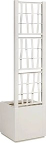 vidaXL Κηποτινάκι με Τρέλα Λευκό 36 x 36 x 140 εκ. PP