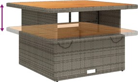 vidaXL Σετ Τραπεζαρίας Κήπου 5 τεμ. Γκρι Συνθ. Ρατάν με Μαξιλάρια