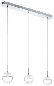 Φωτιστικό Οροφής Led Montefio 1 93784 White Eglo Metal, Glass