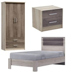 Φοιτητικό πακέτο επίπλων κρεβατοκάμαρας Comfort  σετ 3τεμ