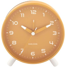Ρολόι Επιτραπέζιο - Ξυπνητήρι Orgullo KA6029YE 11x5x12cm Ochre Yellow Karlsson Μέταλλο