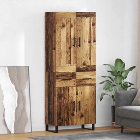 vidaXL Highboard 2 pcs Παλιό ξύλο 69,5 x 34 x 180 εκ.