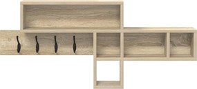 vidaXL Τοίχου Κρεμάστρα Δρύς Sonoma 100 x 12 x 43,5 εκ