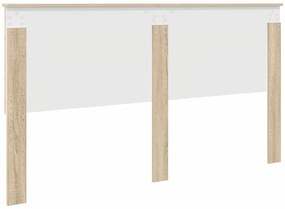 vidaXL Κεφαλάρι με κεφαλάρι Δρύς Sonoma 180 cm Επεξεργασμένο ξύλο