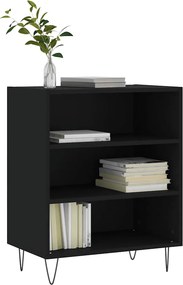 vidaXL Ραφιέρα Μαύρη 57 x 35 x 70 εκ. από Επεξεργασμένο Ξύλο