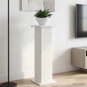 vidaXL Βάση φυτών Λευκό 30,5 x 30 x 100,5 εκ Επεξεργασμένο Ξύλο