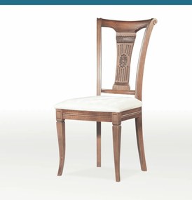 Ξύλινη καρέκλα Fifties καφέ-μπεζ, FAN1234