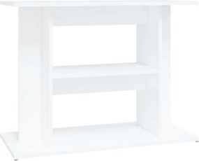 vidaXL Βάση Ενυδρείου Λευκή 80 x 35 x 60 εκ. από Επεξεργασμένο Ξύλο