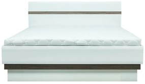 Κρεβάτι Orlando E122, Διπλό, Άσπρο, 140x200, Πλαστικοποιημένη μοριοσανίδα, Τάβλες για Κρεβάτι, 146x206x94cm | Epipla1.gr