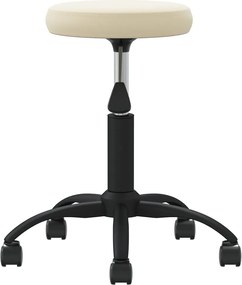 vidaXL Καρέκλα Τραπεζαρίας Κρεμ Βελούδινη