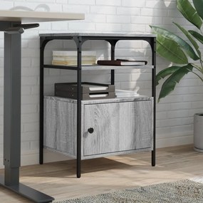 vidaXL Βάση Εκτυπωτή 3 Επιπέδων Γκρι Sonoma 50x40x76 εκ Επεξ. Ξύλο